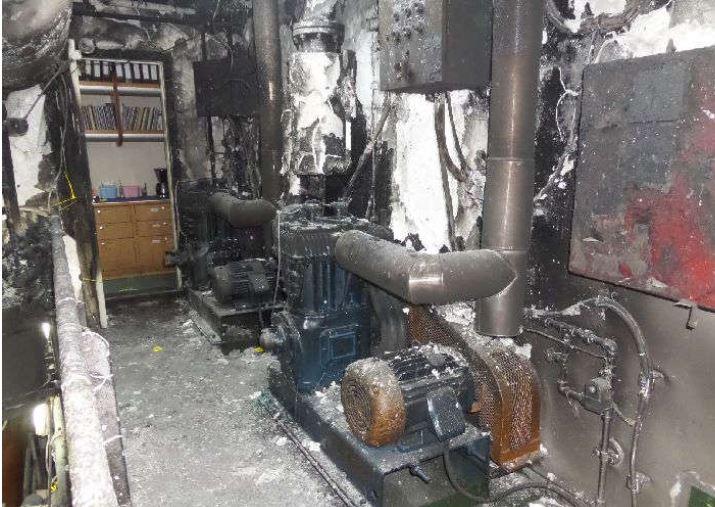 Fire investigation on board